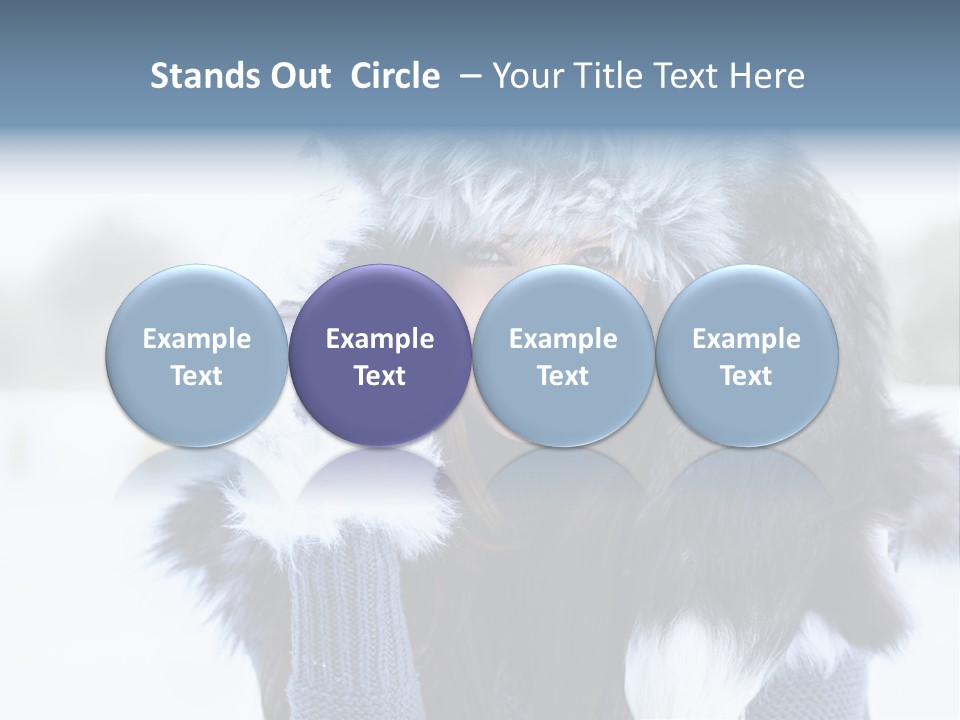 Adult Face Cold PowerPoint Template