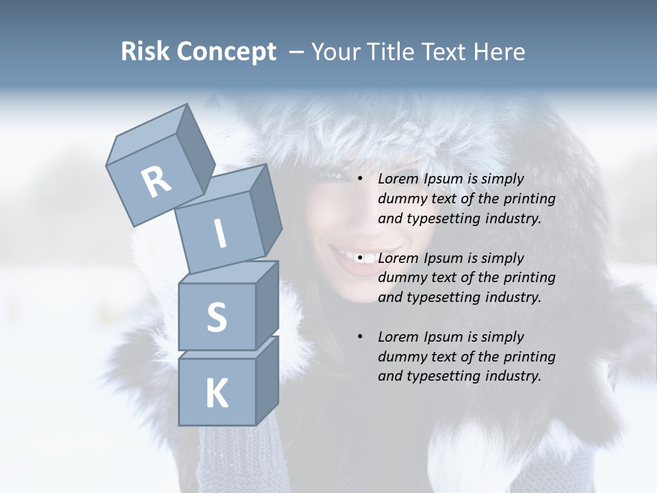 Adult Face Cold PowerPoint Template