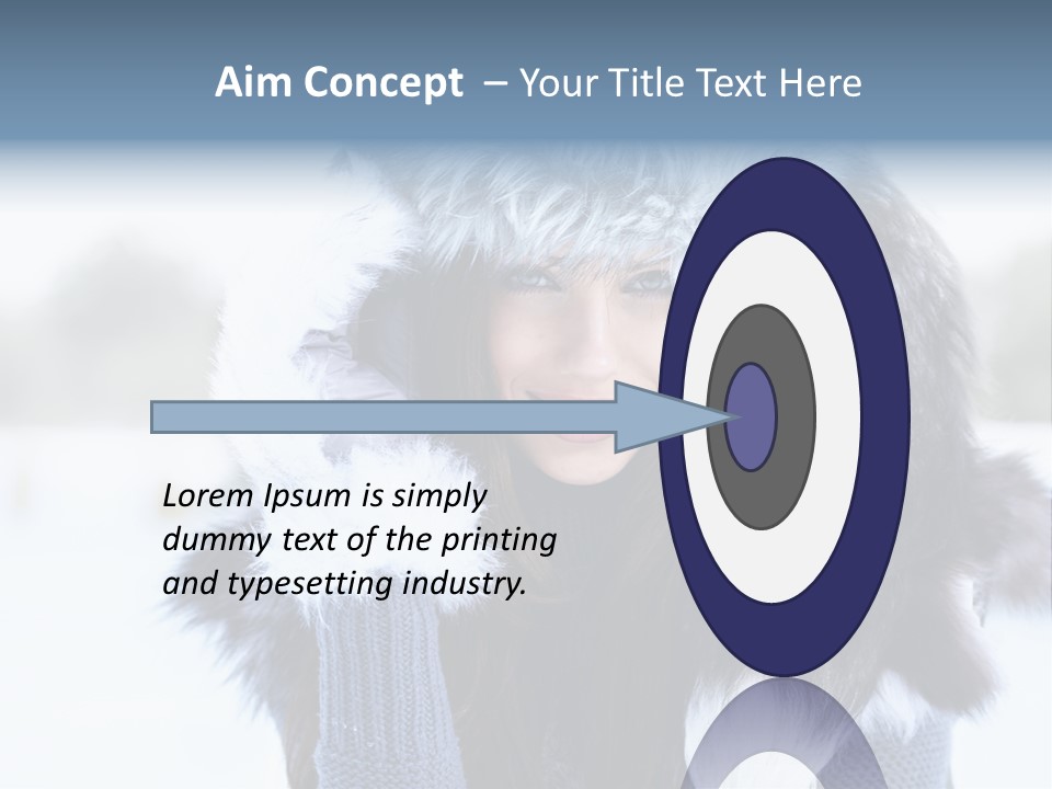 Adult Face Cold PowerPoint Template