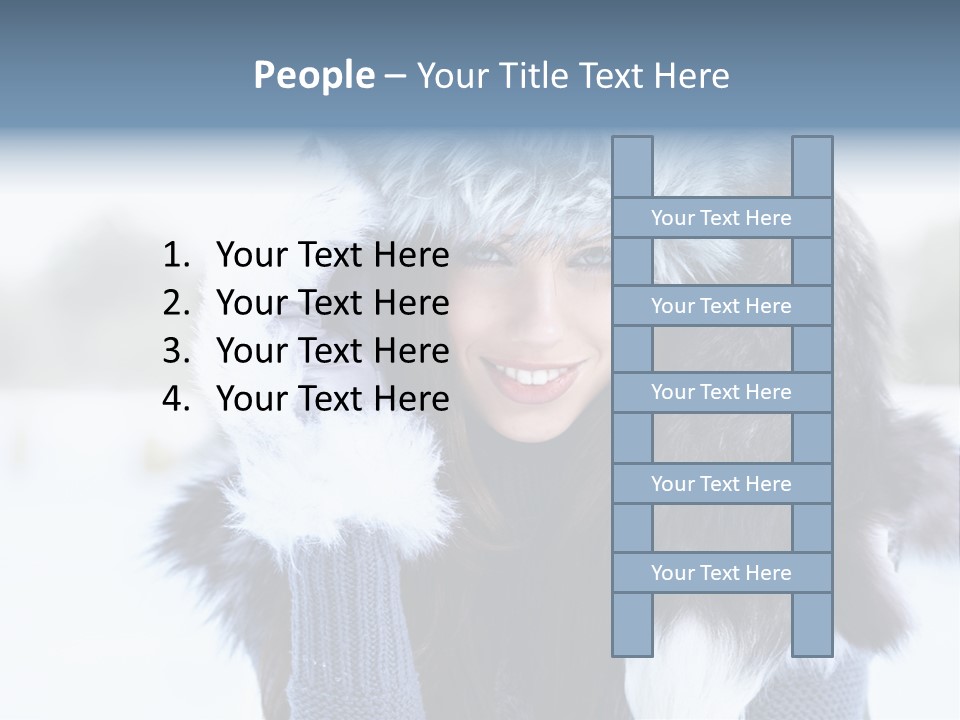 Adult Face Cold PowerPoint Template