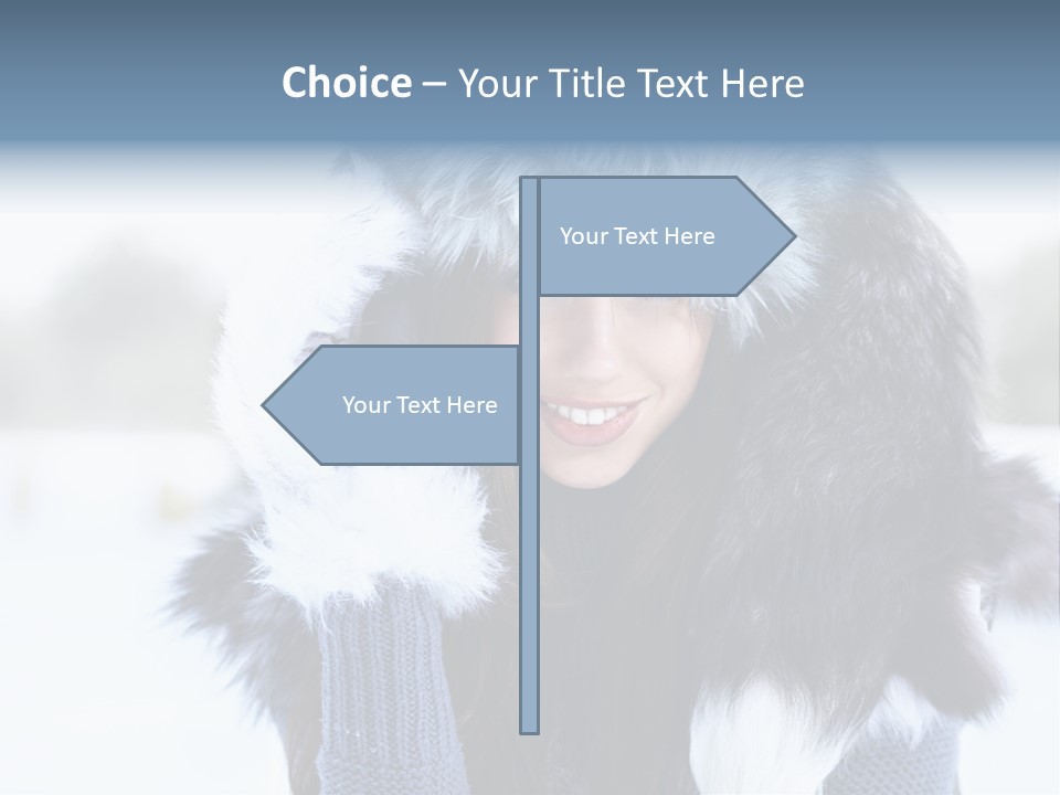 Adult Face Cold PowerPoint Template