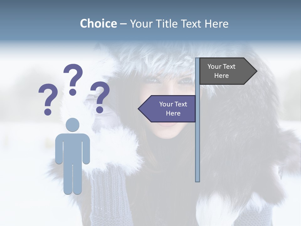 Adult Face Cold PowerPoint Template