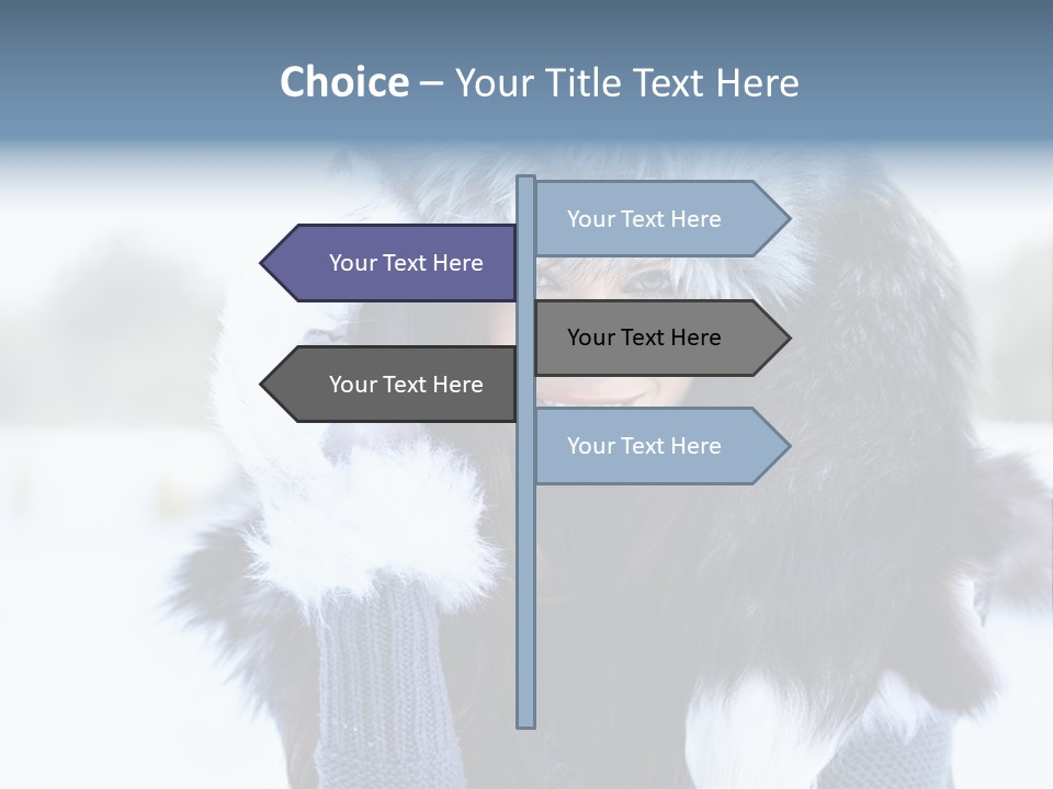 Adult Face Cold PowerPoint Template
