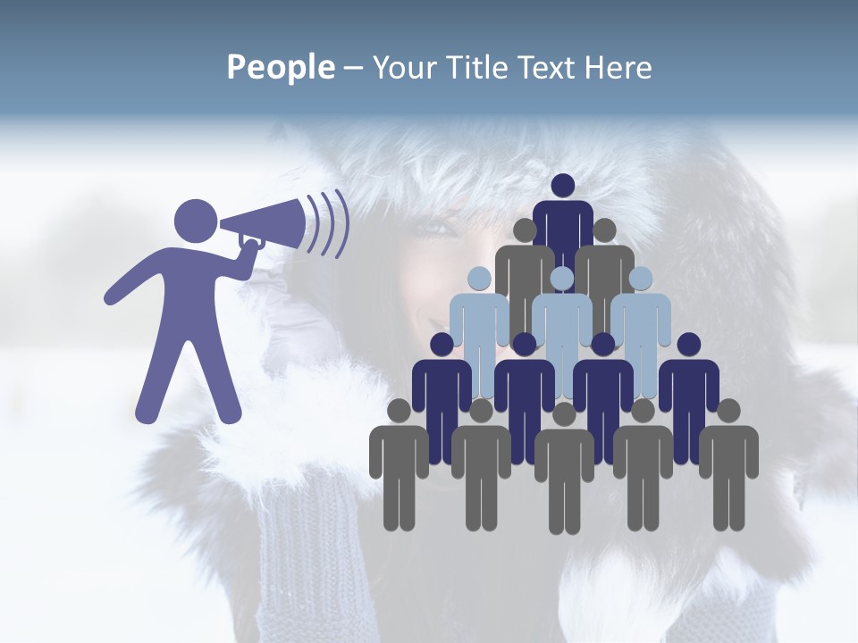 Adult Face Cold PowerPoint Template