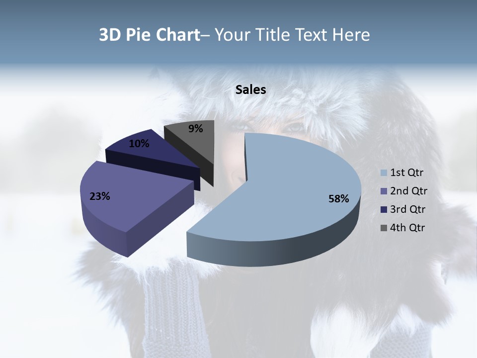 Adult Face Cold PowerPoint Template
