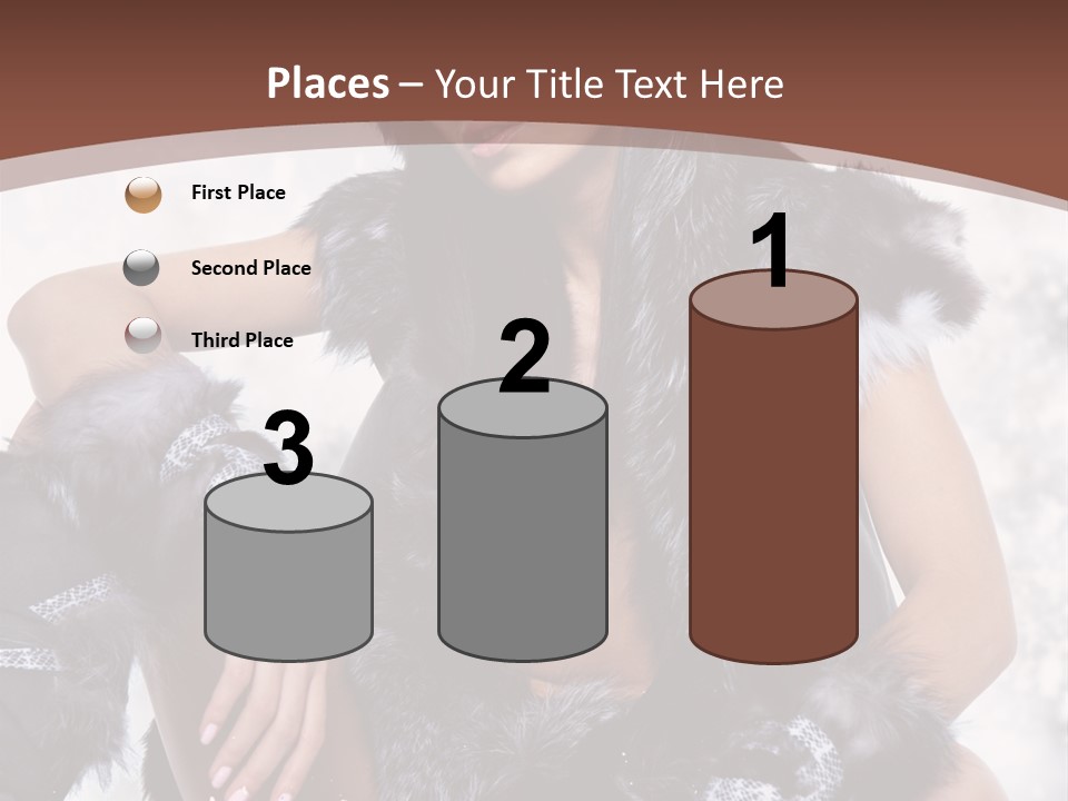 Snow Girl Face PowerPoint Template