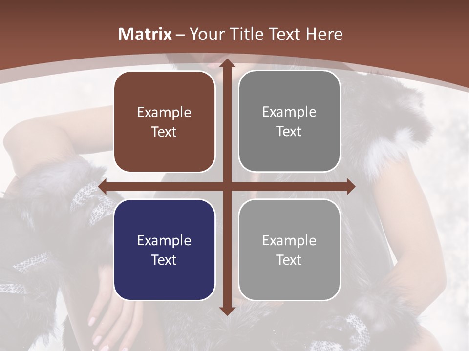 Snow Girl Face PowerPoint Template