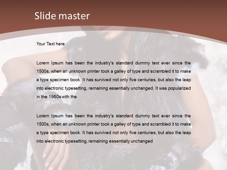 Snow Girl Face PowerPoint Template