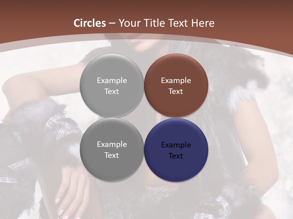 Snow Girl Face PowerPoint Template