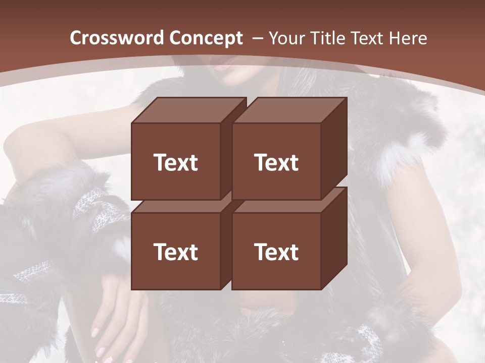 Snow Girl Face PowerPoint Template