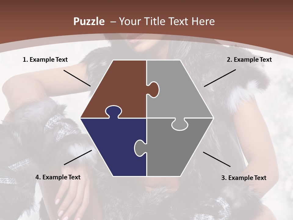 Snow Girl Face PowerPoint Template