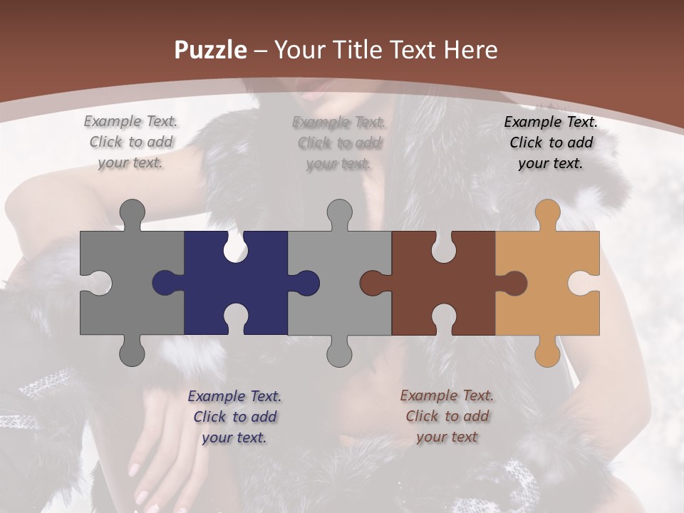 Snow Girl Face PowerPoint Template