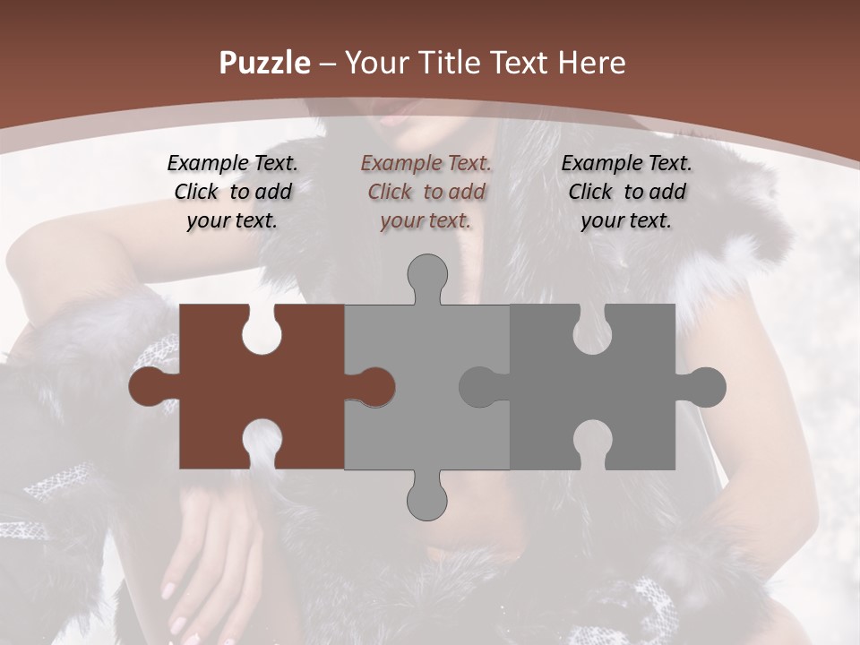 Snow Girl Face PowerPoint Template