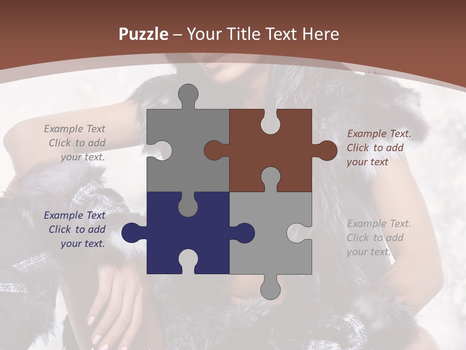 Snow Girl Face PowerPoint Template