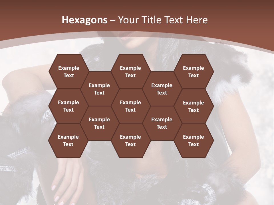 Snow Girl Face PowerPoint Template