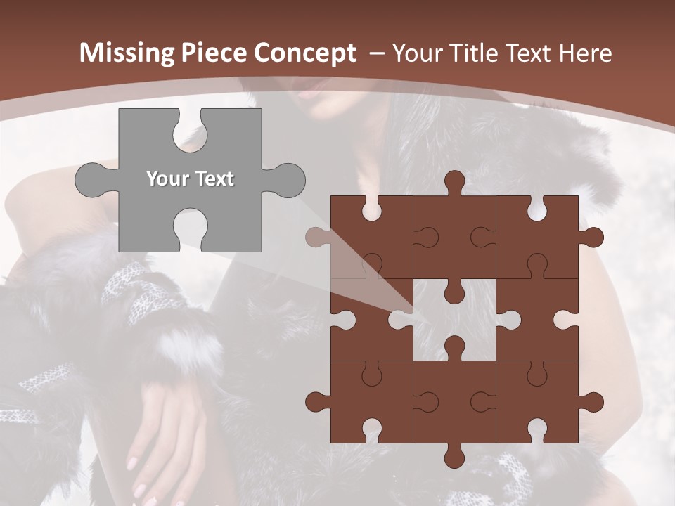 Snow Girl Face PowerPoint Template