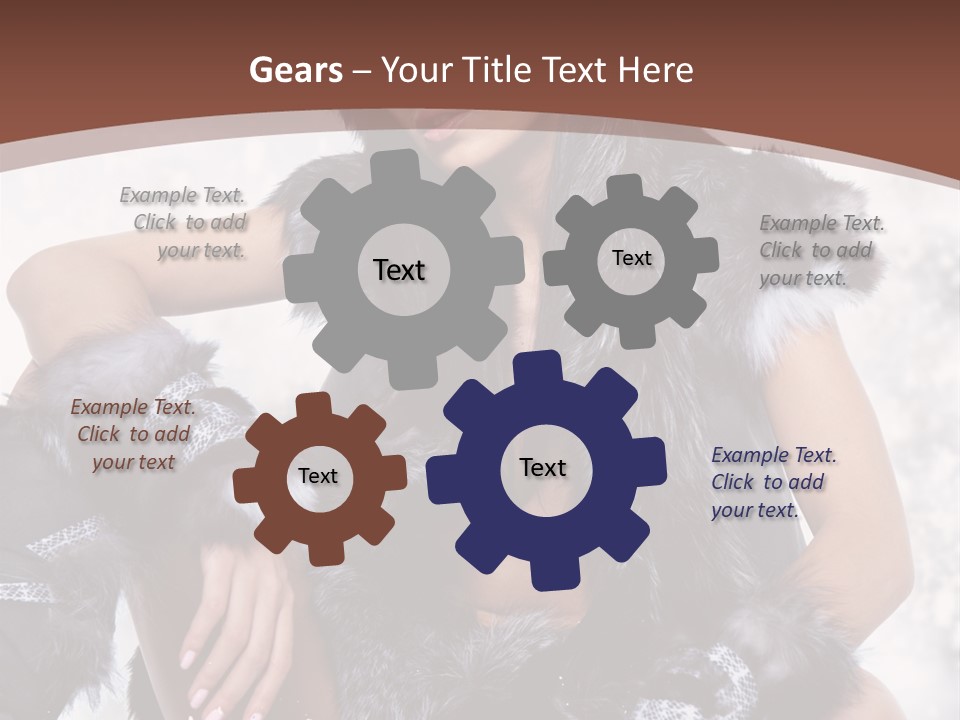 Snow Girl Face PowerPoint Template