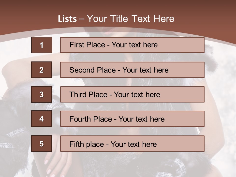 Snow Girl Face PowerPoint Template