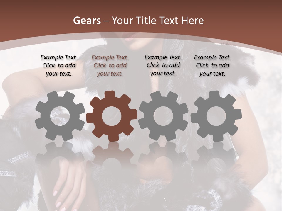 Snow Girl Face PowerPoint Template