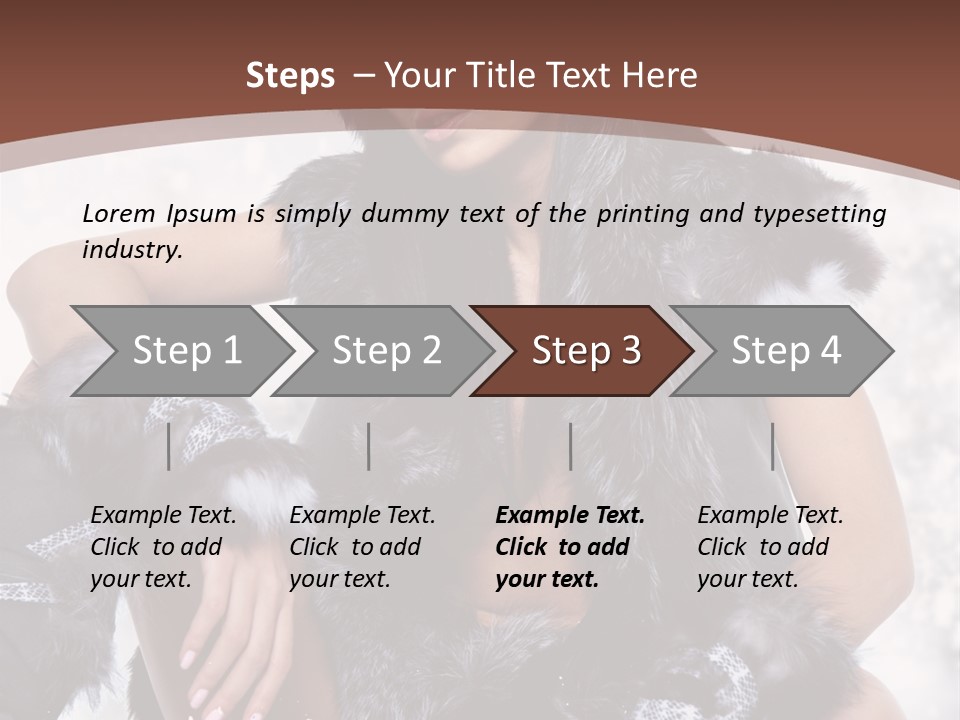 Snow Girl Face PowerPoint Template