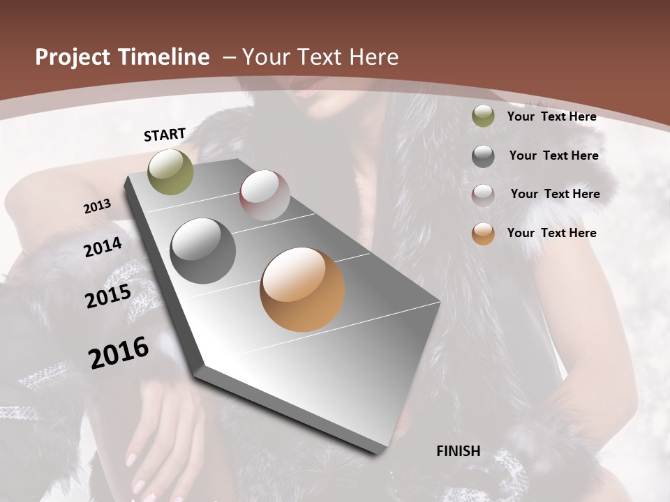 Snow Girl Face PowerPoint Template