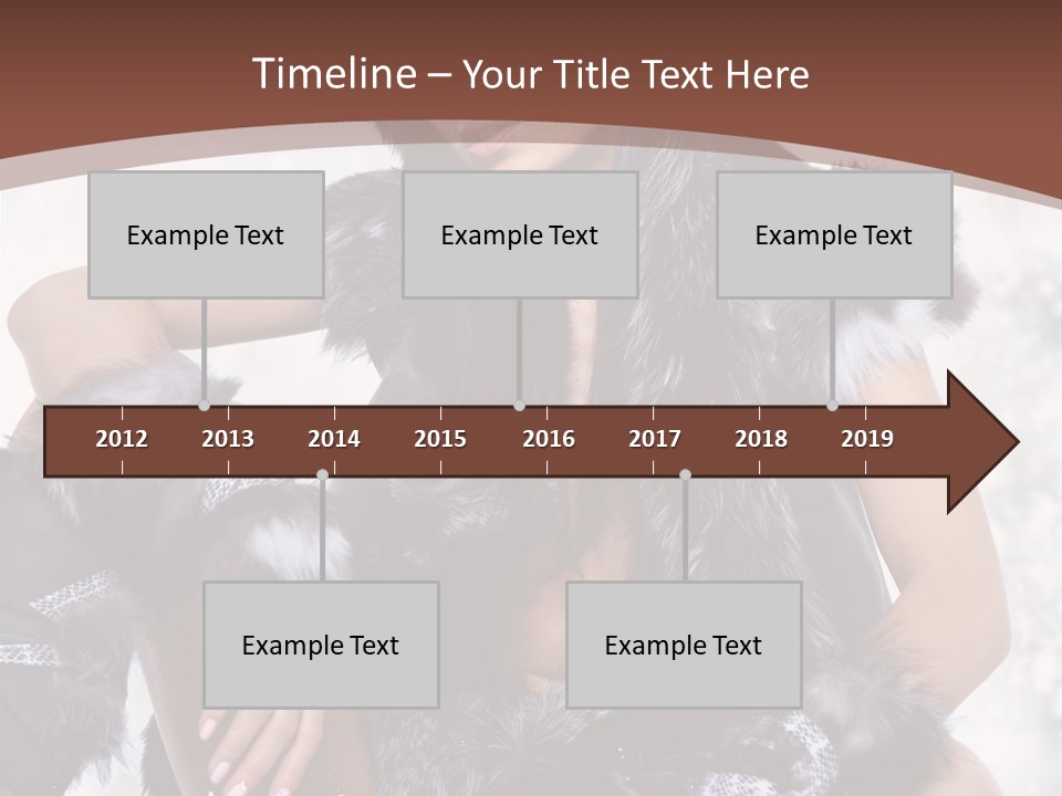 Snow Girl Face PowerPoint Template