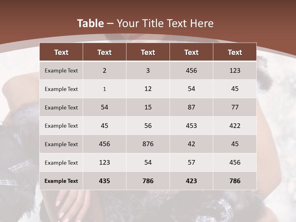 Snow Girl Face PowerPoint Template