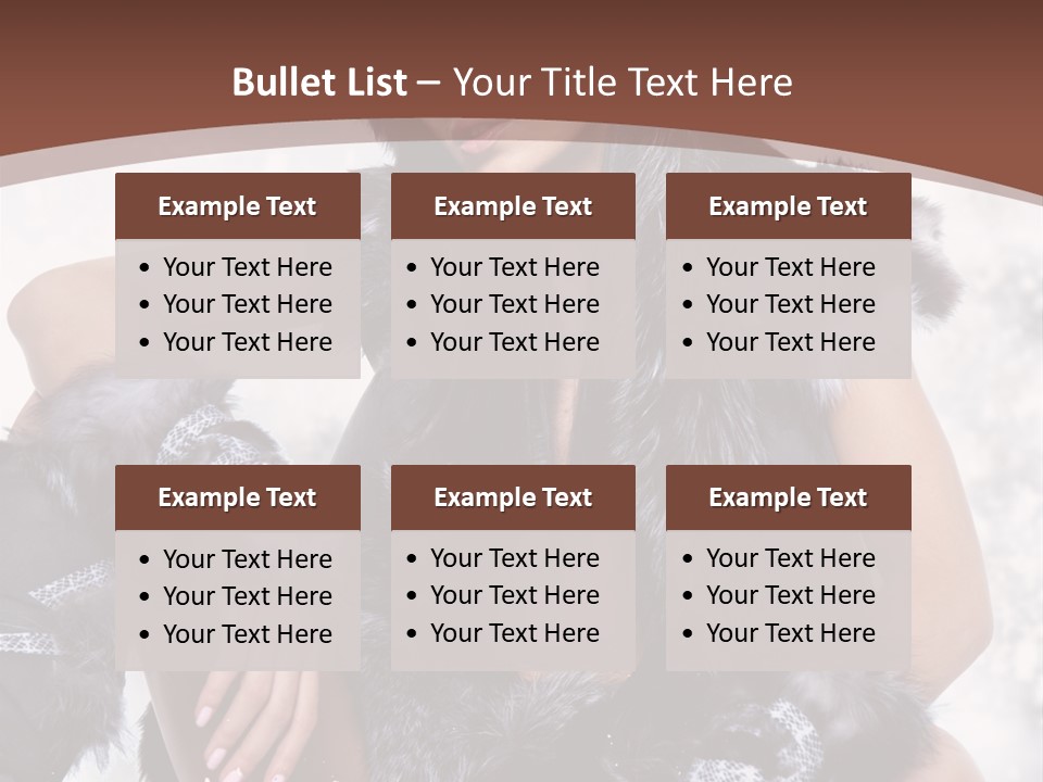 Snow Girl Face PowerPoint Template