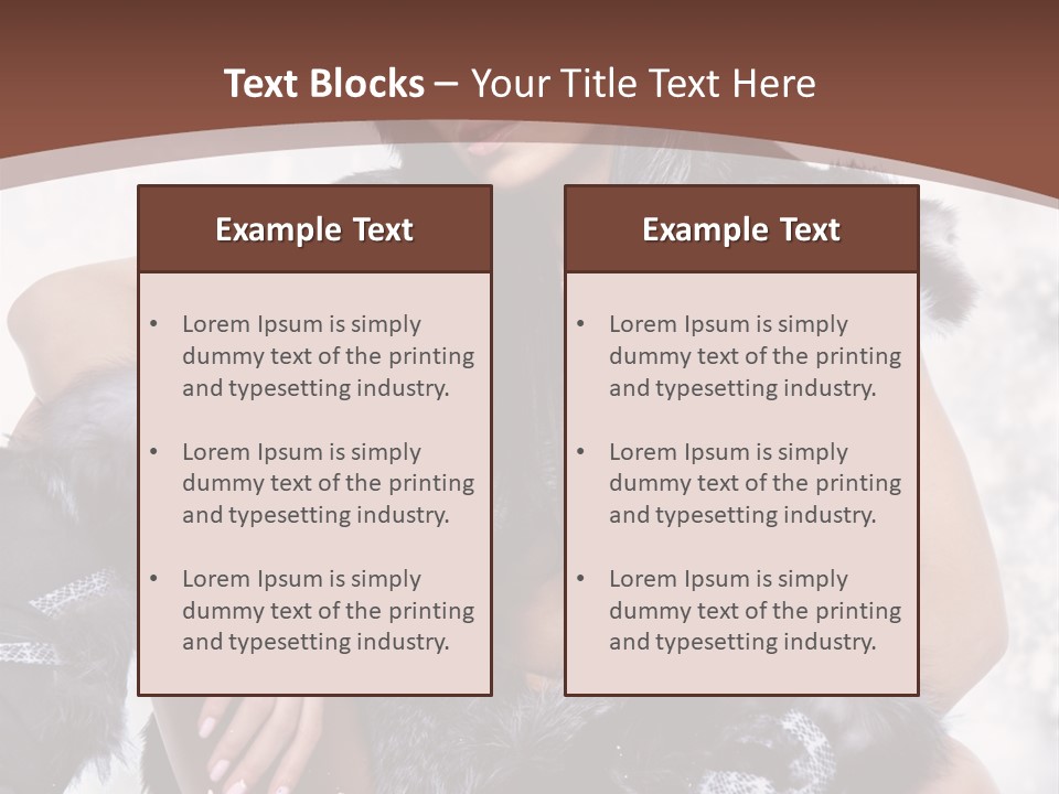 Snow Girl Face PowerPoint Template