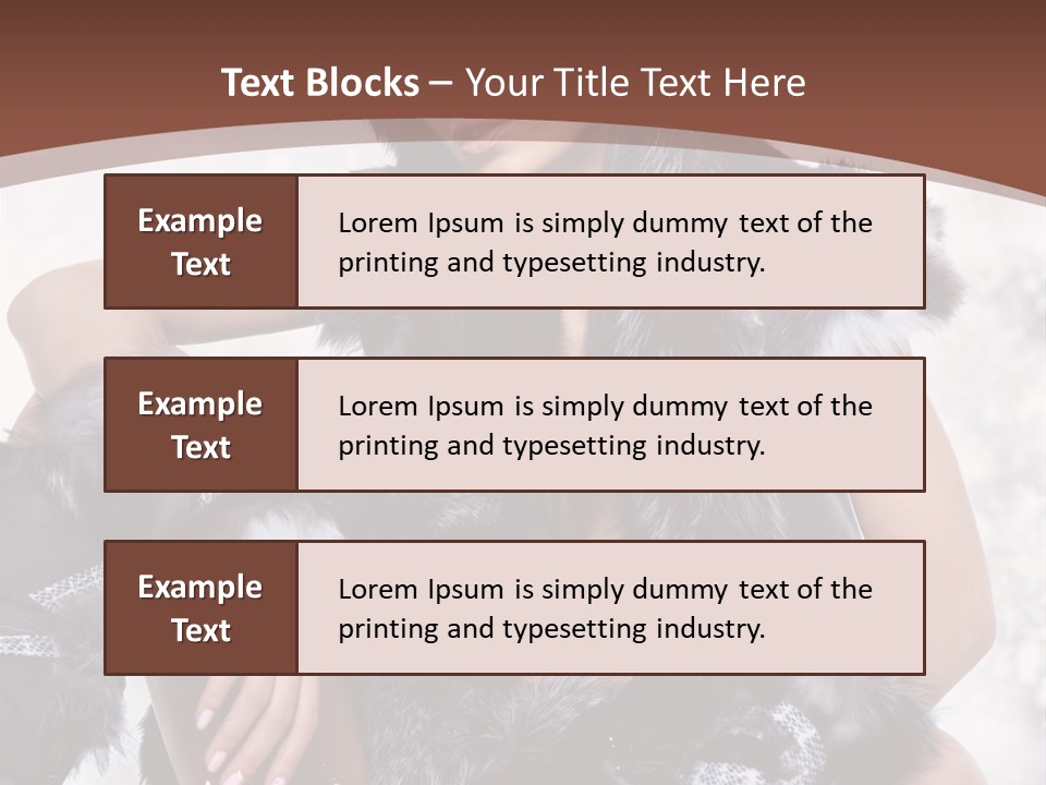 Snow Girl Face PowerPoint Template