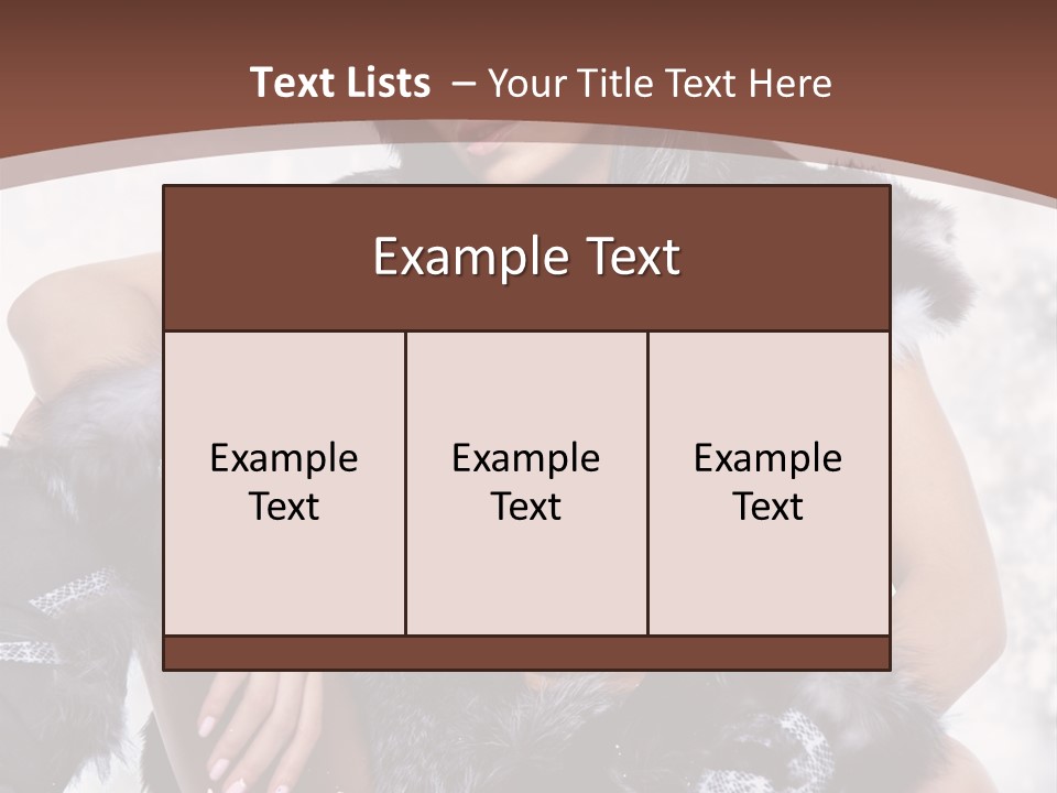 Snow Girl Face PowerPoint Template