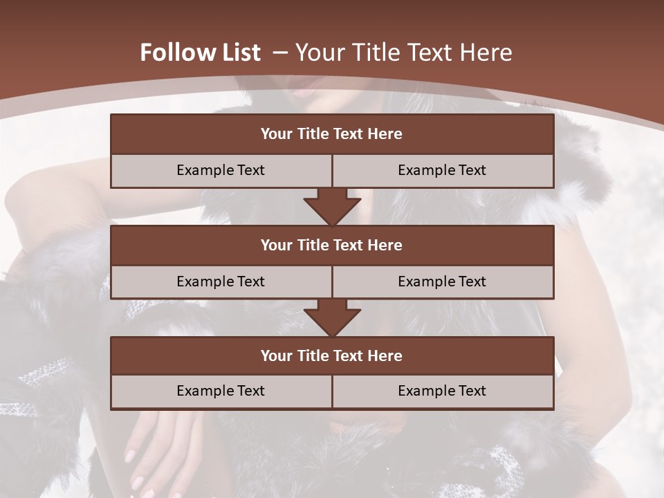 Snow Girl Face PowerPoint Template