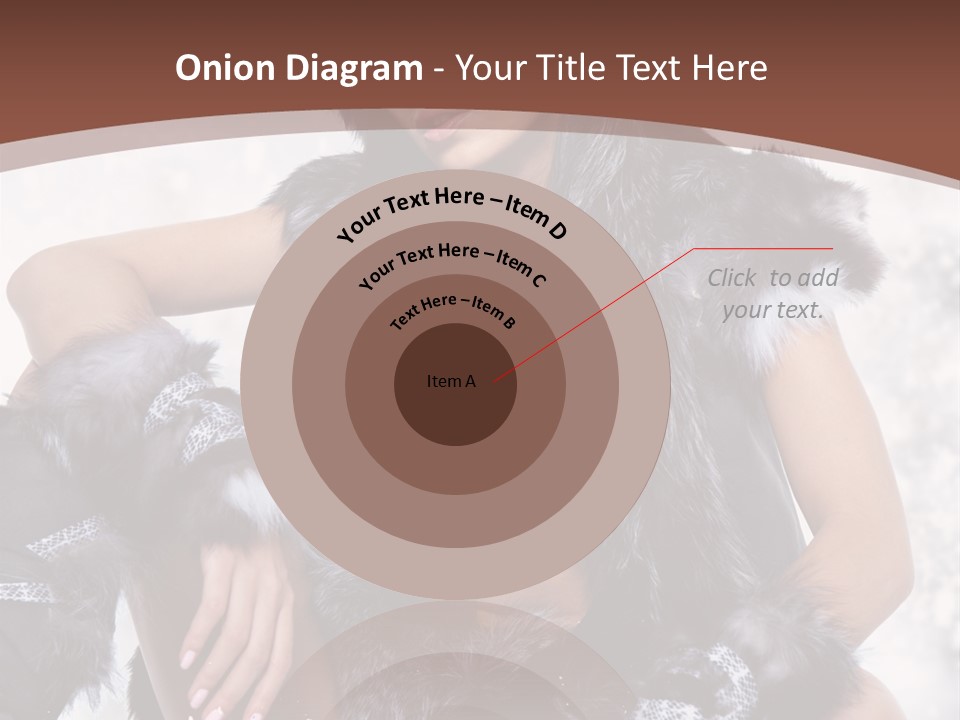 Snow Girl Face PowerPoint Template