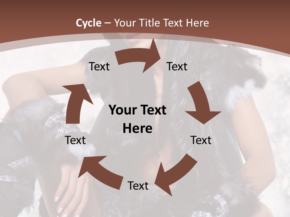 Snow Girl Face PowerPoint Template