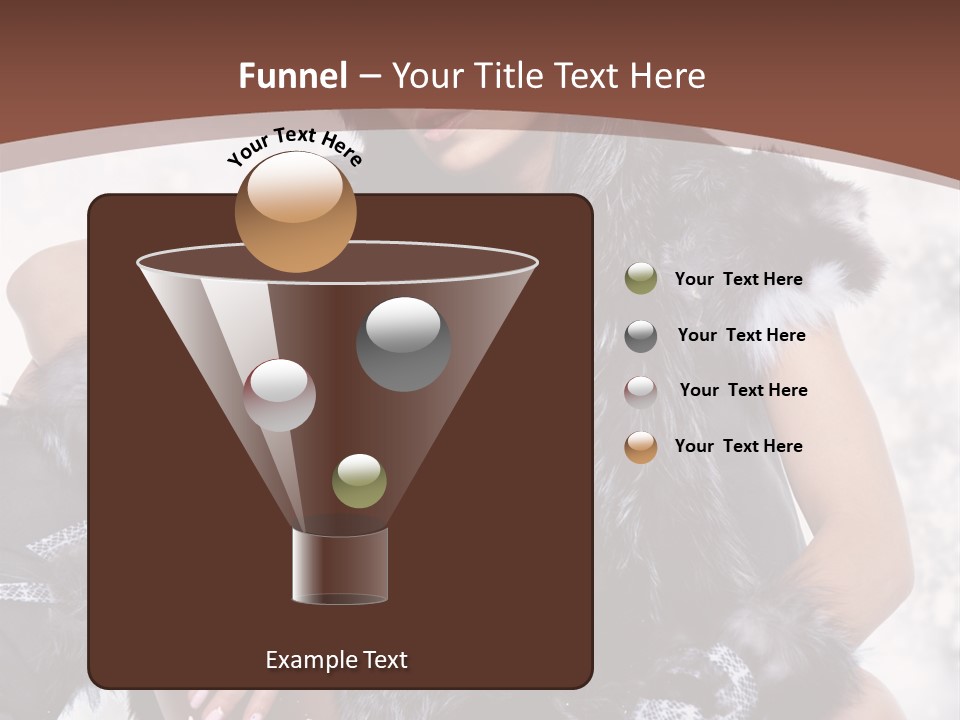 Snow Girl Face PowerPoint Template