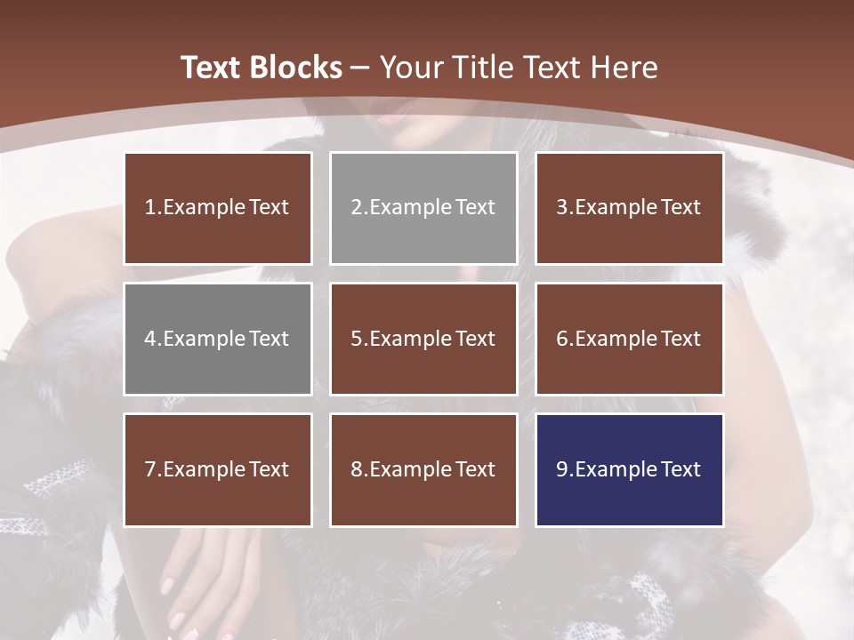 Snow Girl Face PowerPoint Template