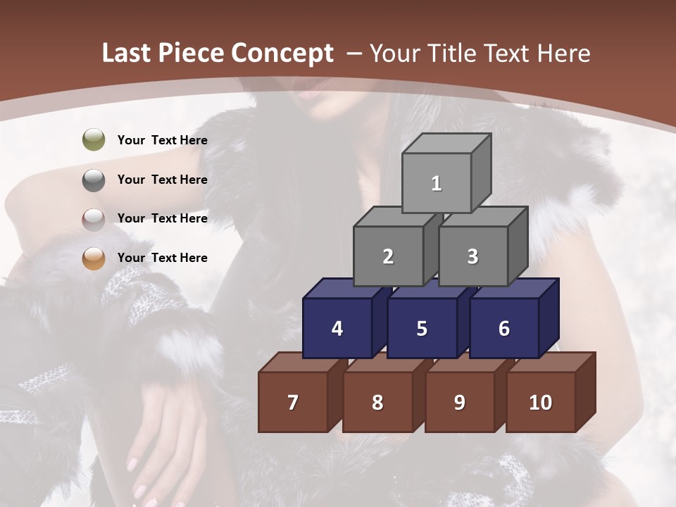 Snow Girl Face PowerPoint Template