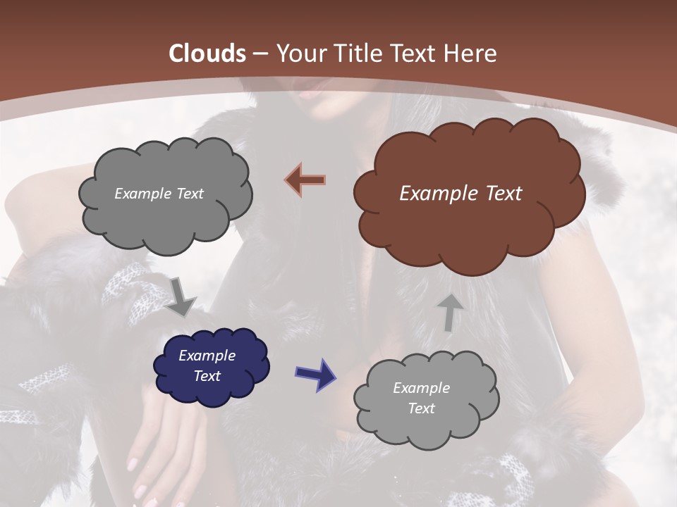 Snow Girl Face PowerPoint Template