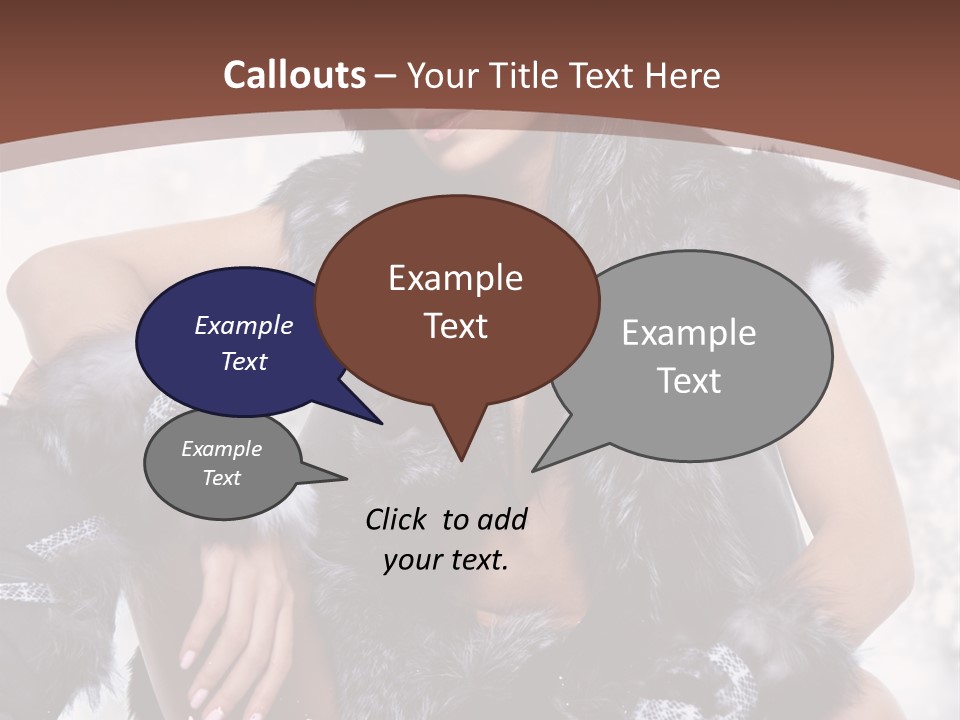 Snow Girl Face PowerPoint Template