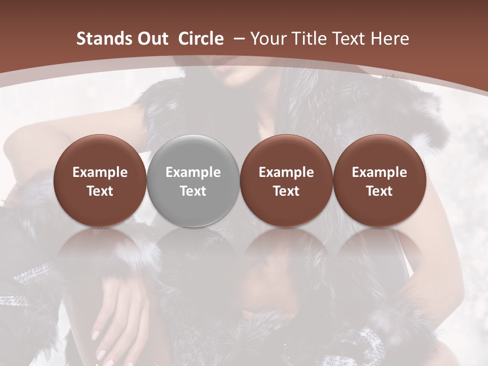 Snow Girl Face PowerPoint Template