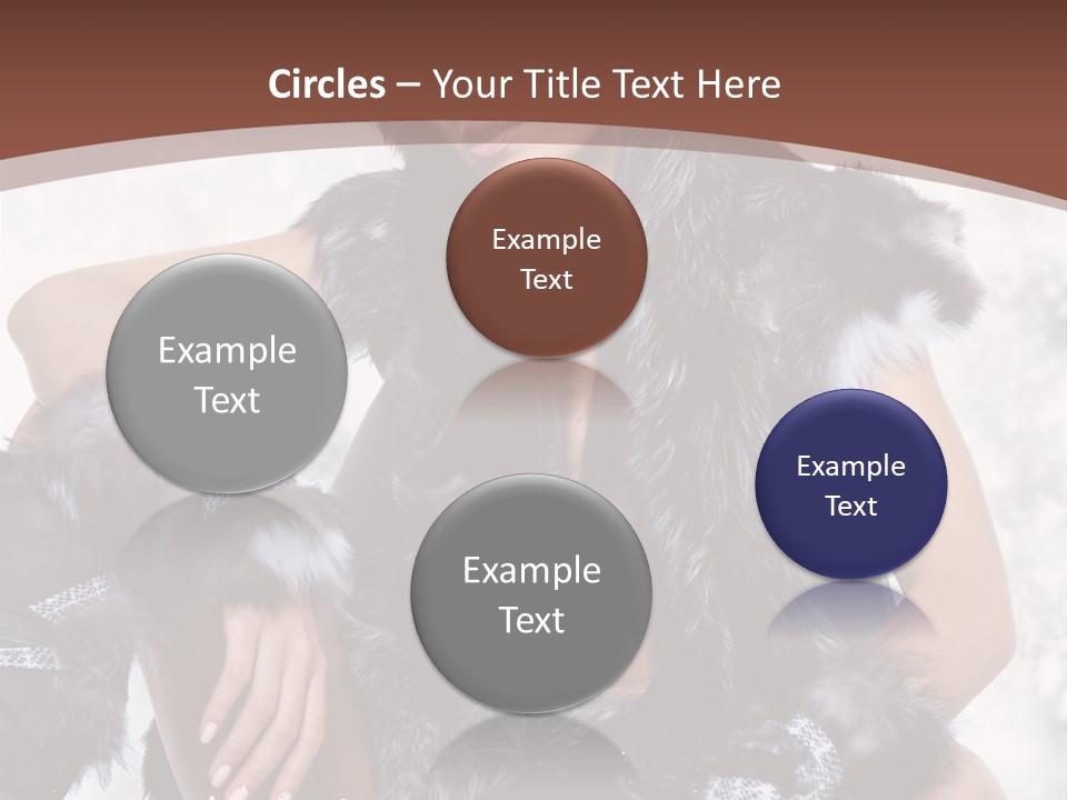 Snow Girl Face PowerPoint Template