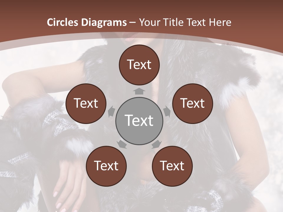 Snow Girl Face PowerPoint Template