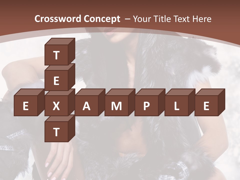 Snow Girl Face PowerPoint Template