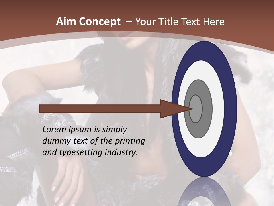 Snow Girl Face PowerPoint Template