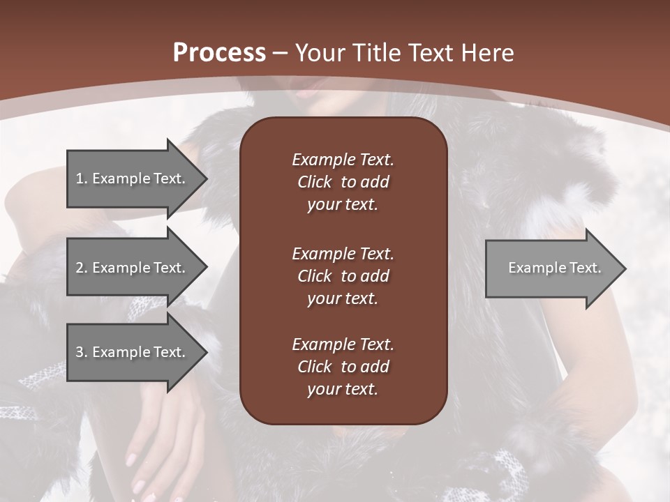 Snow Girl Face PowerPoint Template