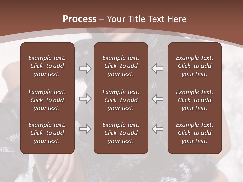 Snow Girl Face PowerPoint Template