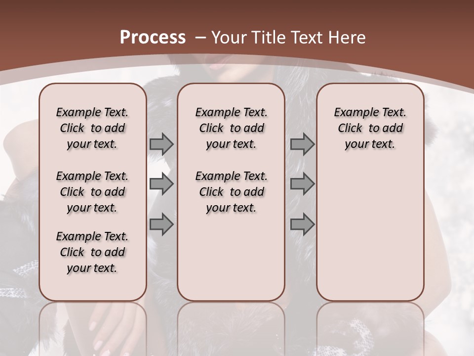 Snow Girl Face PowerPoint Template