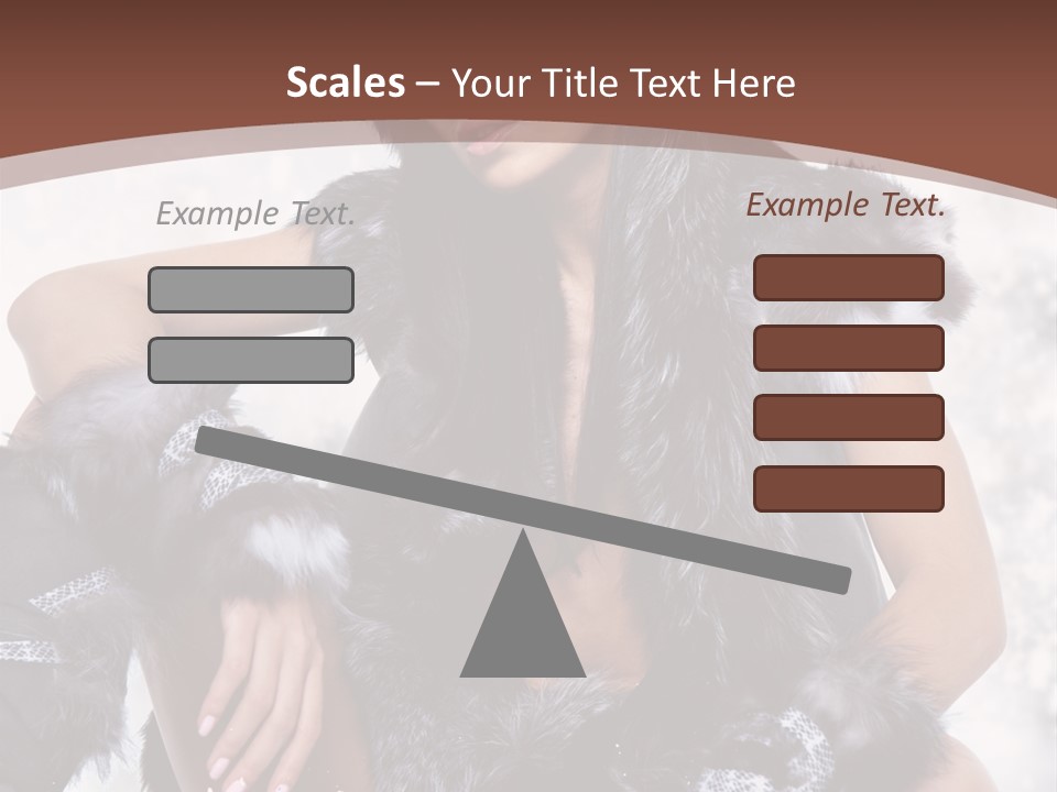 Snow Girl Face PowerPoint Template