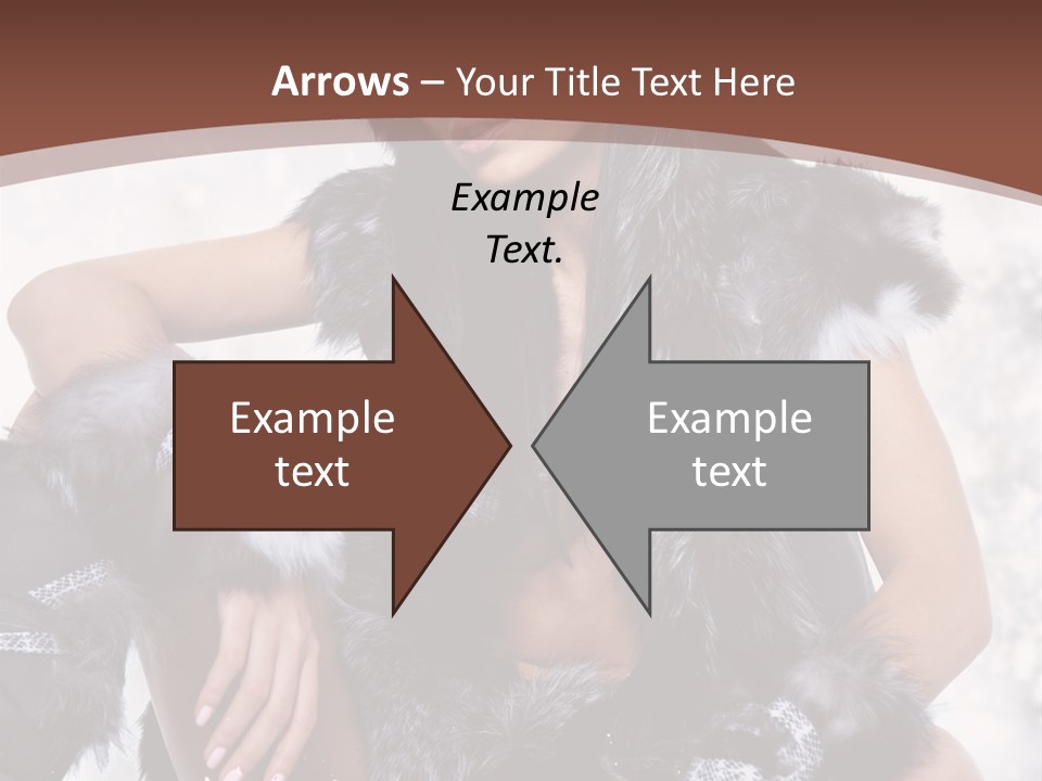 Snow Girl Face PowerPoint Template