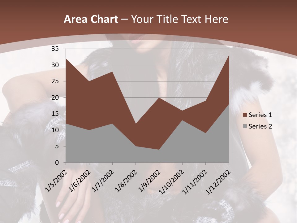 Snow Girl Face PowerPoint Template